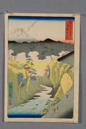 Seven Prints by Hiroshige